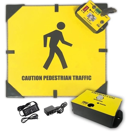 Ergomat Pedestrian Detection 12in LED Sign Combo, Single-Sided ERGO-IWS-12-S